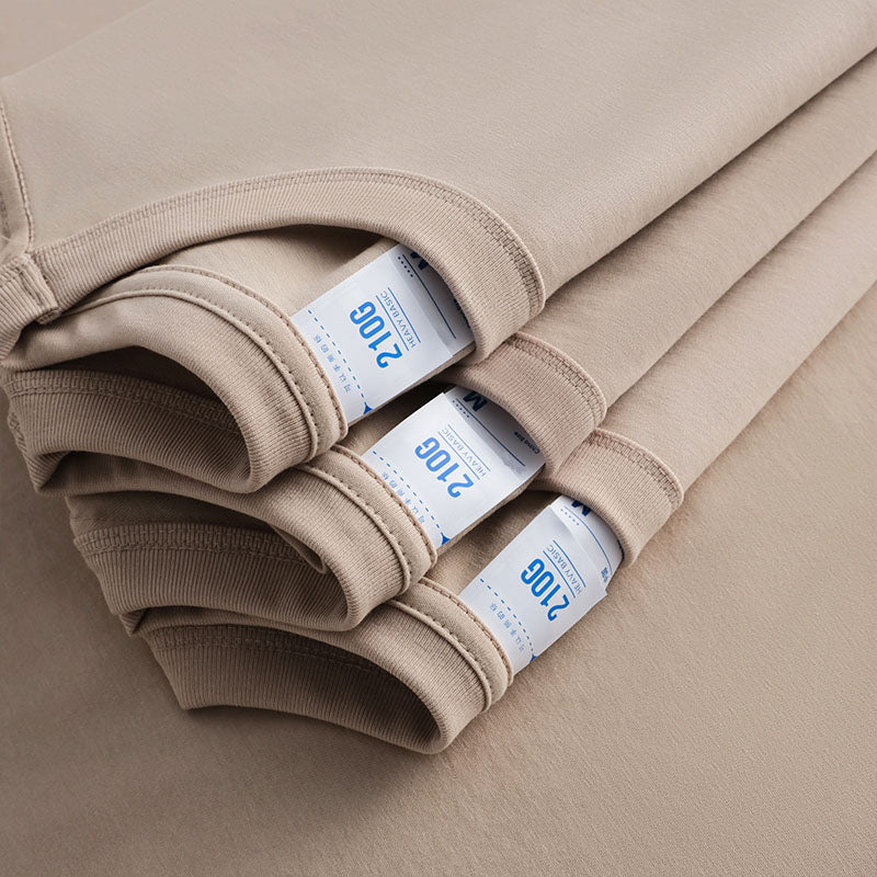 210G Heavyweight Cotton Crew Neck T-Shirt