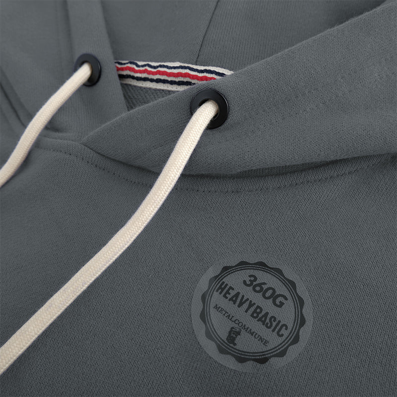 360G Heavyweight Cotton Loop Terry Hooded Pullover Sweatshirt